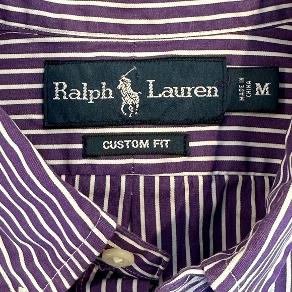 Polo Striped Button Down Shirt sz M - Picture 4 of 4